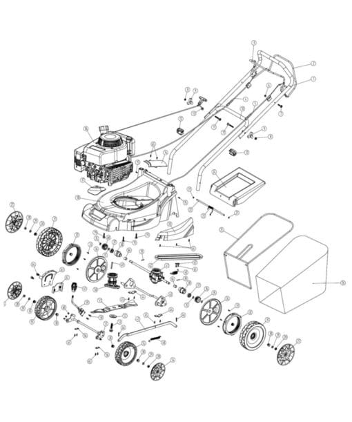 CHALLENGE XTREME 40CM SELF PROPELLED PETROL LAWNMOWER WITH SMV ENGINE - Image 2