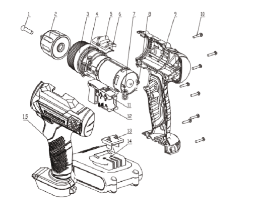 WORKZONE 20V LI-ION CORDLESS DRILL - Image 2