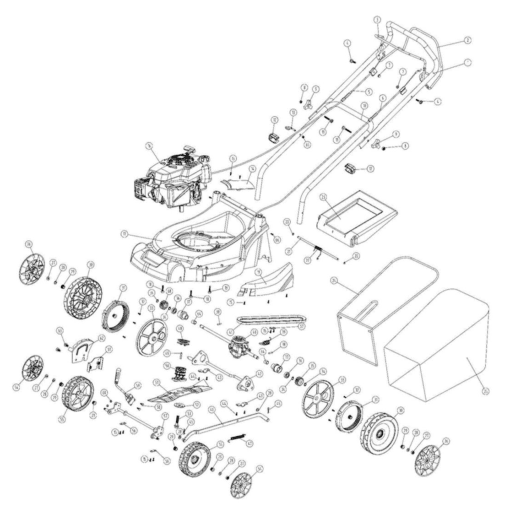 CHALLENGE 40CM PUSH PETROL LAWNMOWER WITH SE475 ENGINE - Image 2