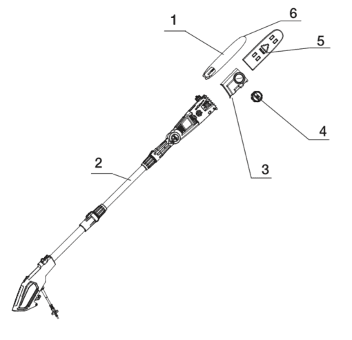 YARD FORCE CORDED POLE SAW - Image 2