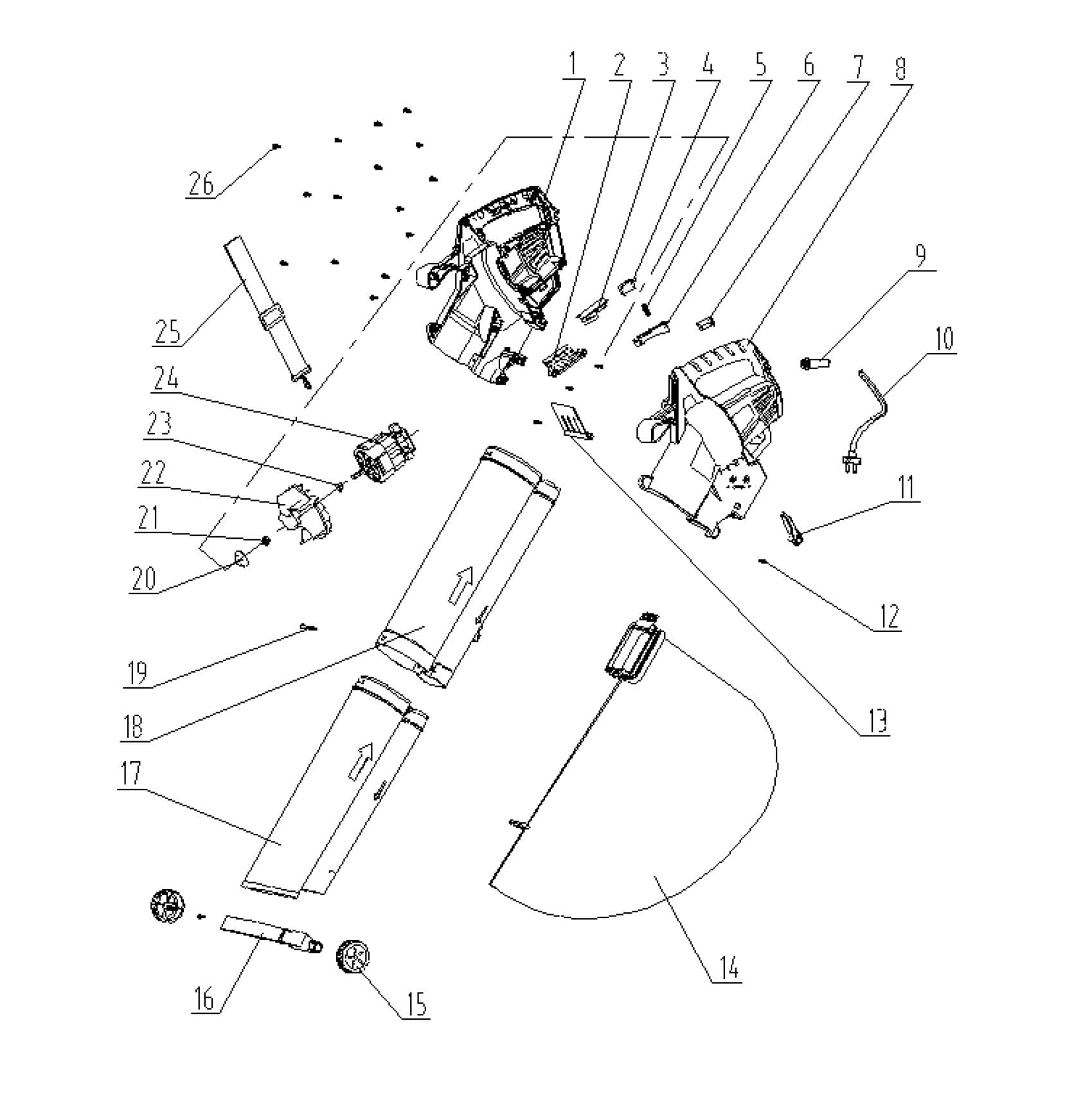 HAWKSMOOR 2600W ELECTRIC BLOWER VAC - Image 2