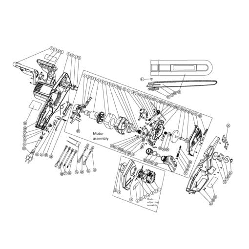 HAWKSMOOR 2200W 40CM ELECTRIC CHAINSAW - Image 2
