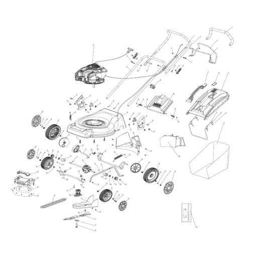 YARD FORCE – PETROL LAWNMOWER 46CM WITH B&S 450E ENGINE - Image 2