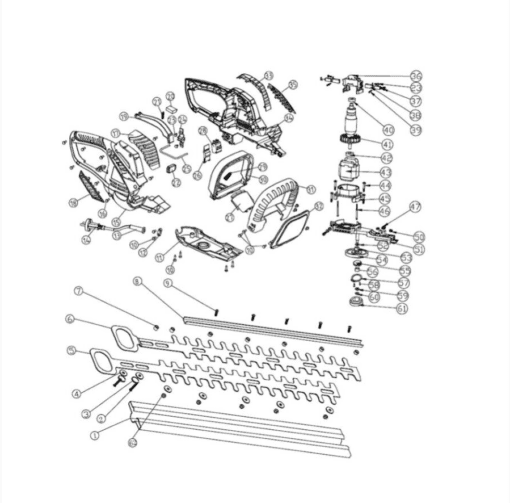 HAWKSMOOR 550W ELECTRIC HEDGE TRIMMER - Image 3