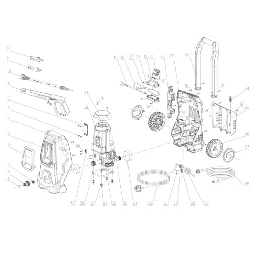 MCGREGOR - 1400W PRESSURE WASHER - Image 2