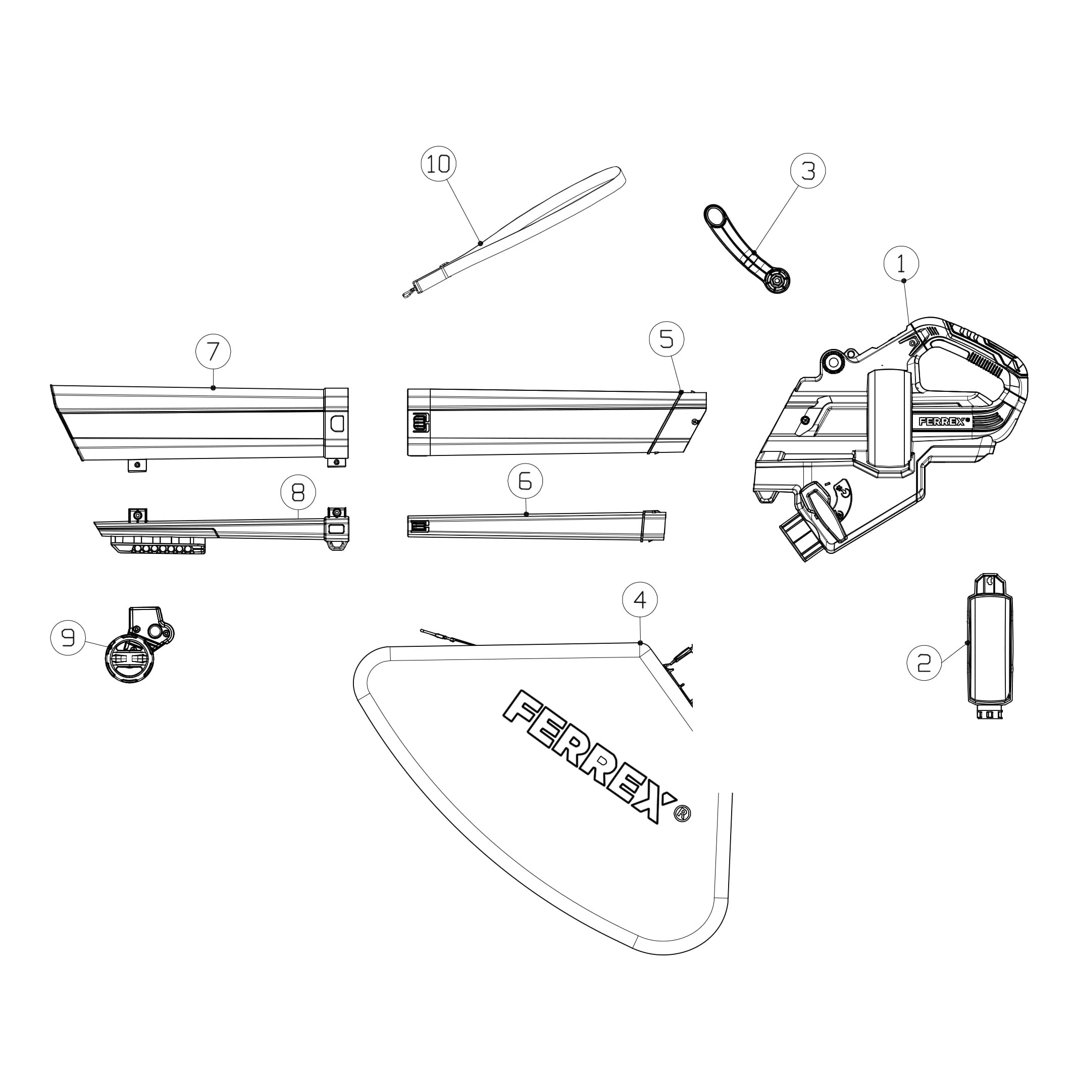 FERREX CORDLESS LEAF BLOWER - Image 2