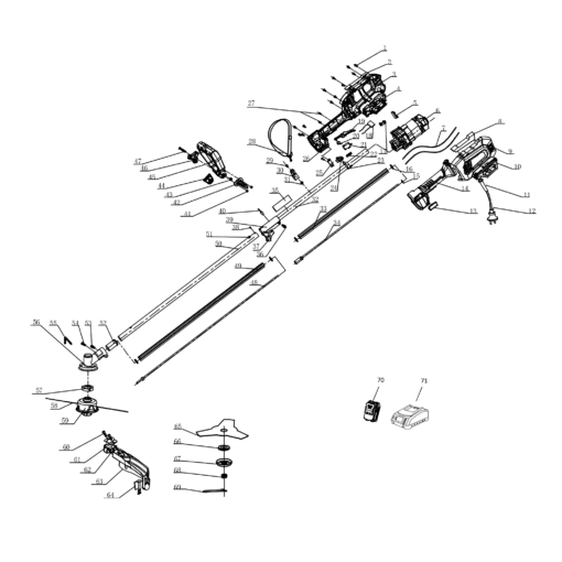 HAWKSMOOR 1000W 2 IN 1 BRUSH CUTTER & LINE TRIMMER - Image 2